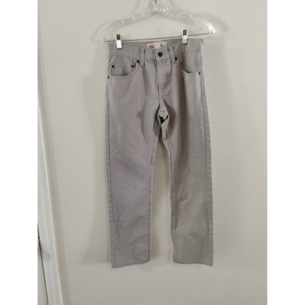Levis 511 Slim Fit Boys Gray Jeans Size 16 Regular 28x28 Denim Pants